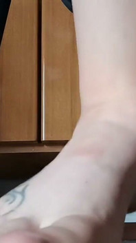 Under the Table POV White Slippers & Dining Feet Cam