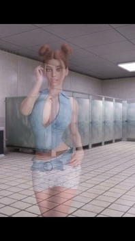 Sexy vysokoškolačka chce šukat ve veřejné koupelně a jsme chyceni!