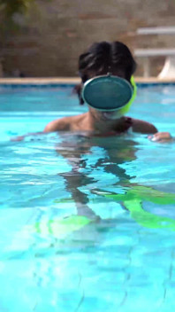 Swimming Plugged and Playing Outdoors