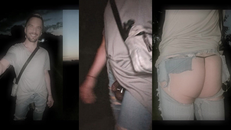 kinkygaynudist: 底なしジーンズで街を歩く