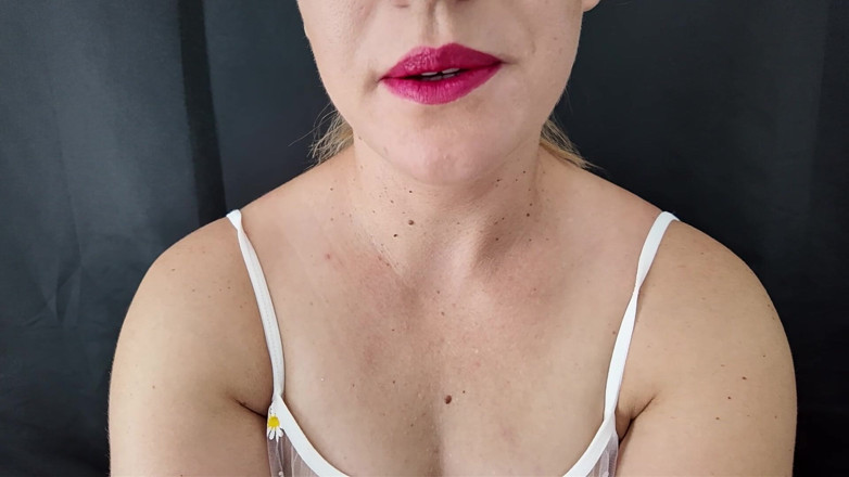 Stacey Reid: Red Lips Blowjob JOI Cum Countdown From 60