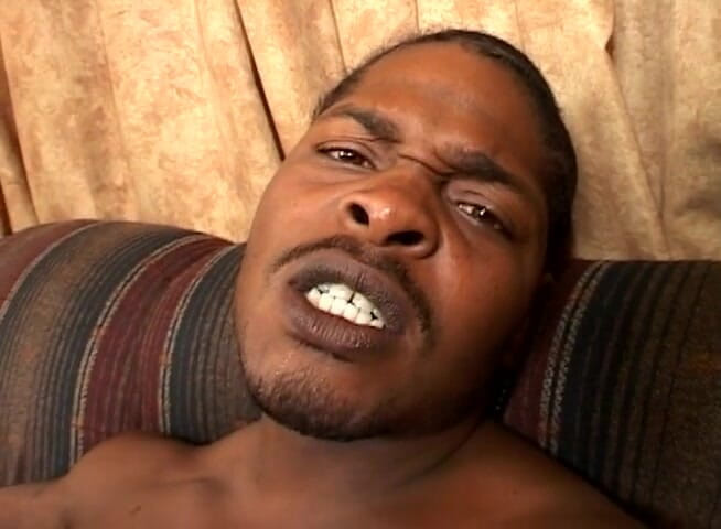 Black Jass: Big ass nubin slut rides and drains black guy's cock