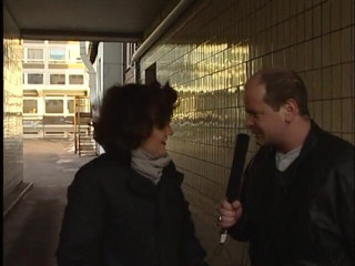 Lucky Cooch: Girl talking to a reporter