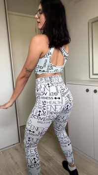 Gym Queen Rides You Like Her Squat Rack, Oiled up and POV
