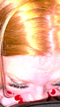 Redhead SSBBW Julie Unleashes Intense POV Blowjob on Mike