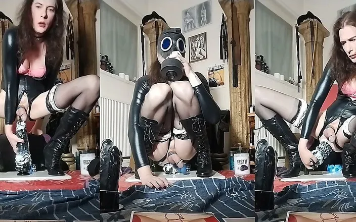 TvTs Isabella Coupe: Ts Isabella fucks Ribbed Dildos Part 7