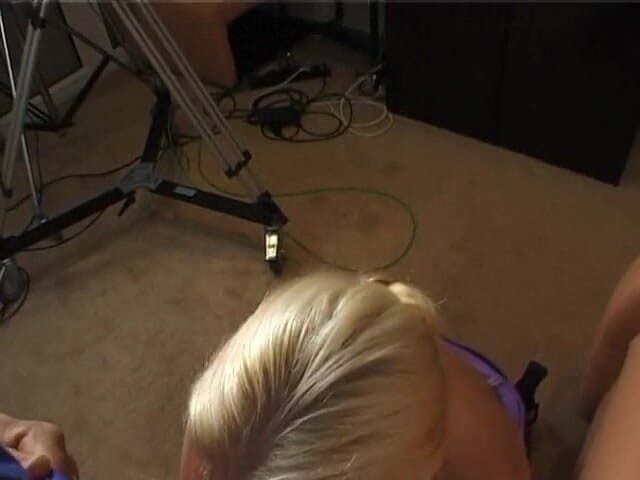 My Porn King: Blonde milf sucks a huge cock as the boy films...