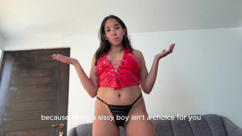 Goddess Alexa femdom: Impotent sissy boy gudinna Alexa fångade dig och letade efter...