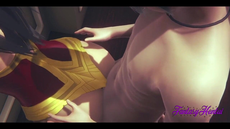 Yaoitube: Wonder Woman Dc Hentai 3D - Wonder Woman bị chảy tràn tinh...