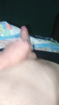 German Uncut Cock Masturbate After Work