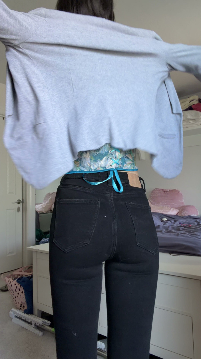 Ms_Emmy_Lynn: Sfw Corset Jeans Sexy Business Outfit