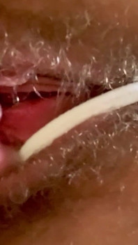 Cspot Sneak Peek of Dripping Hairy Pussy From Below