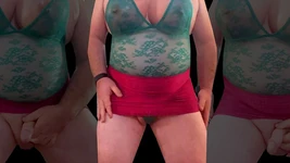 リビングルームと私は絶頂