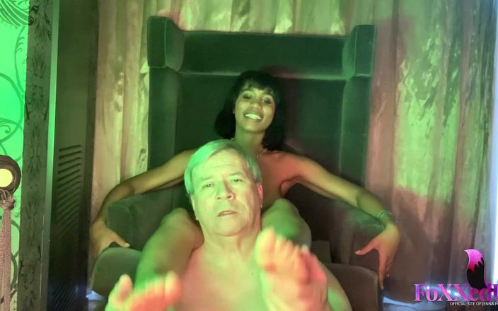Jenna Foxx: Jenna Foxx Lucky fan si sgrilletta, succhia ed adora i...
