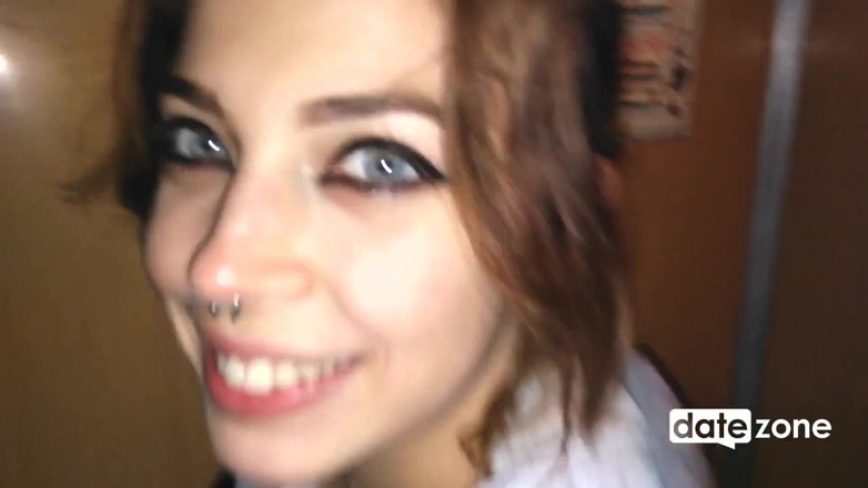 Datezone: Blowjob in elevator then quickie on stairs