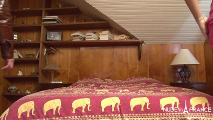 Nude in France: 1st time anal for a naughty small titted french arab...