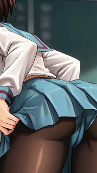 Gol Hentai Tenn Haruhi Suzumiya Gangbang with DP in Classroom