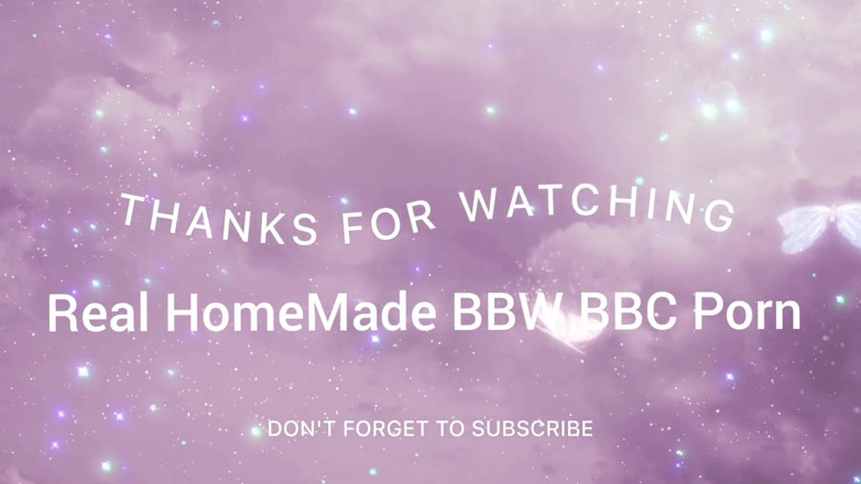 Real homemade BBW BBC porn: Bbc incredibile creampie anale