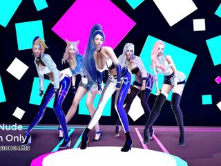 3D-Hentai Games: Exid - ddd seksi kpop dansı kda ahri akali kaisa evelynn...