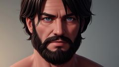 Erotic Man: Scruffy Hunks: Presentazione di Uomini Cgi 3D scruffy