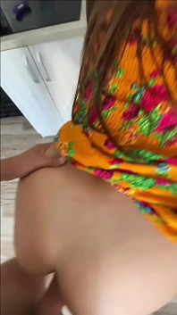 Rough Creampie Fuck - Submissive Teen Fucked in Her Kitchen Yoya Grey