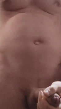 Vertical POV - Fit Guy with a Big Cock Cums