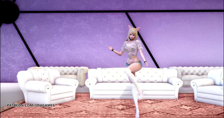 3D-Hentai Games: HyoMin - nice body ahri sexy striptease