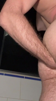 Self-fisting in a Small Toilet at a Party