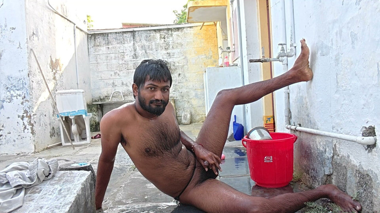 KUMBHA MANOJ KUMAR: Xhard - Outside Bathing Video Kumbha Manoj Kumar