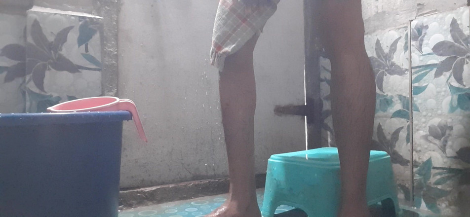 Che: Shower Indian Bathroom Man Black Big Cock Handjob