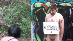 Femdom Austria: Throwing eggs at their slave