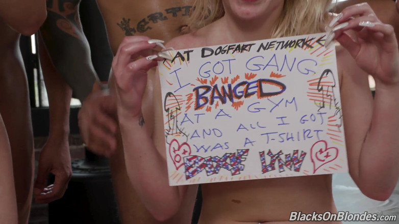 Blacks On Blondes: Dixie Lynn sống sót sau khi chơi tập thể với...