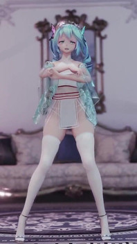 Hatsune (g)i-dle - королева королеви, еротична уніформа,, колосальні груди, тремтять