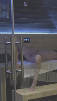 Creampie in the Hotel Sauna!