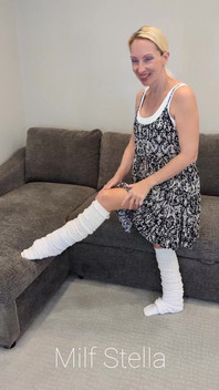 Doubled up Slouch Socks in a Dress