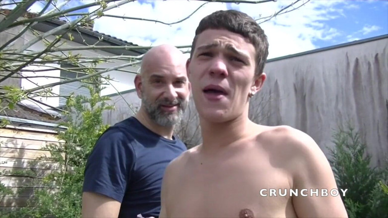 Gaybareback: The twink Brandon used raw in exhib by Stepdaddy master