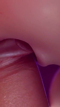 Menina 3D fode um pau grande e duro