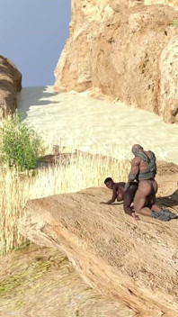 Wagner mercenary scopa donna della tribù africana nella giungla
