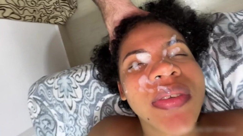 Igotthesauce: Busty Teen Facefucked, Swallows Piss & Huge Facial!