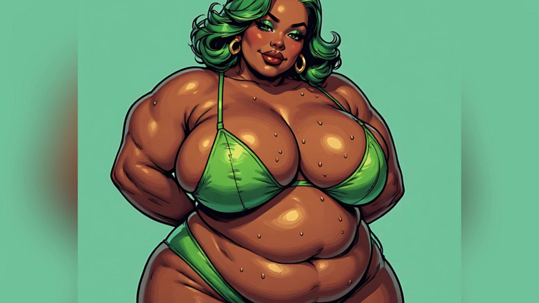 AI Porn: Arte de mulheres negras gordinhas