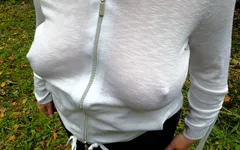 Open Your Jacket and Let Me Punish Your Naked Breasts