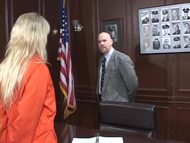 Vintage megastore: Detective fucks the suspect blonde.