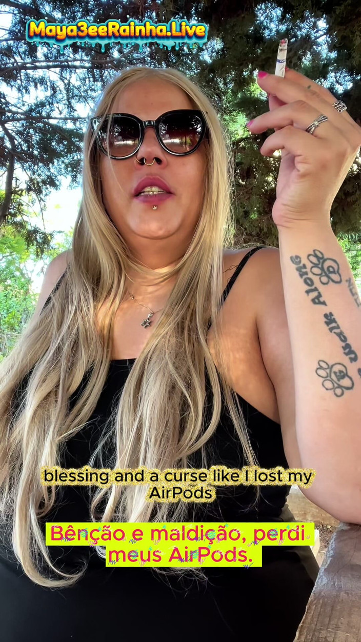 Goddess Maya3ee Rainha: BBW brazylijska milf bogini rano rytuał palenia na świeżym powietrzu pokazujący...