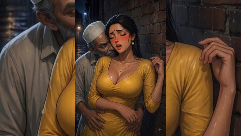 Heaven Gamez: Hintli kadın meşgul pazarda yaşlı iğrenç Müslüman komşusu tarafından grup...