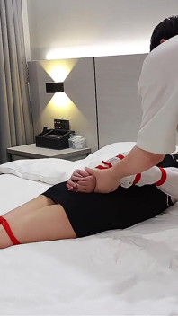 The European Way of Restraint for Barefoot Girls, Tickling Her Bare Feet, Foot Fetishism