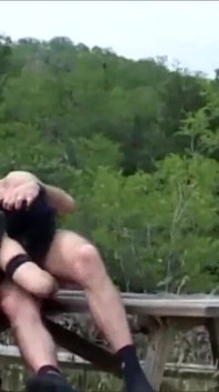 Milf hungry for cock has sex outdoor