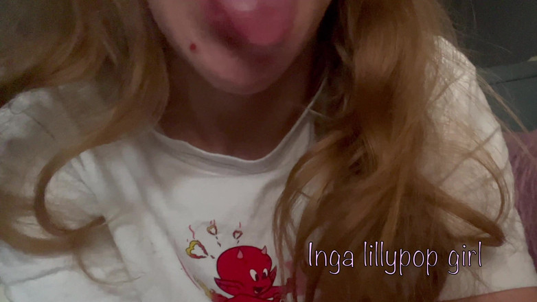 Inga lillypop girl: Napalona Dziewczyna Robi Sobie Ostrą Palcówke