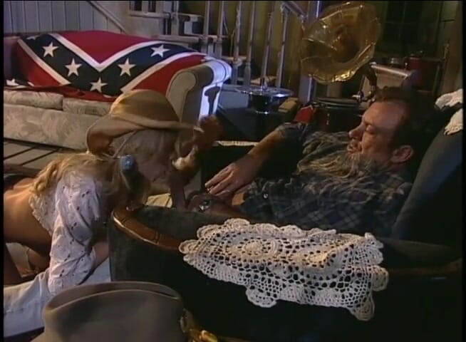 Vintage Usa: Schöne blondine mit dicken möpsen liebt großen schwanz in der...