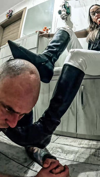 Divine Humiliation - Sharp Boots on the Slave