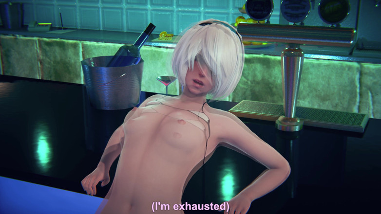 Waifu club 3D: Orgasme agony 2B yang cantik